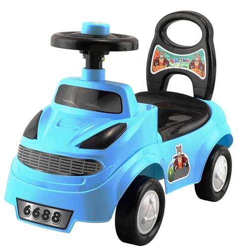 BabyGo Zippy Ride on & Car for Kids with Music & Horn Steering, Push Car for Baby with Backrest, Safety Guard, Under Seat Storage & Big Wheels, Ride on for Kids 1 to 3 Years (Blue) (B0CL4Z1HVZ) Amazon Price History, Amazon Price Tracker