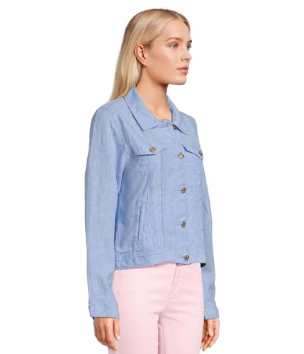 Lilly Pulitzer Women's Seaspray Linen Jacket2