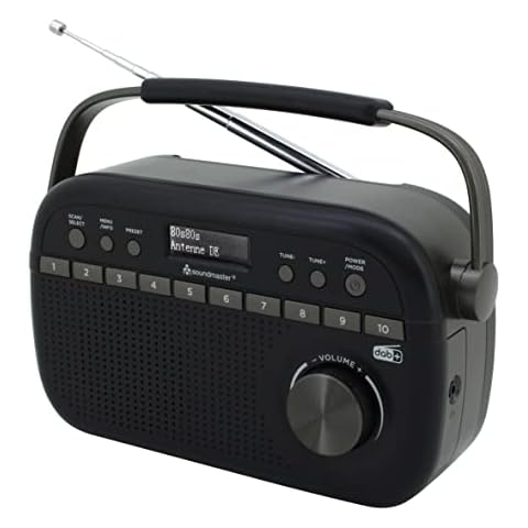 Soundmaster DAB270SW tragbares DAB+ und UKW-RDS Digitalradio mit Kopfhörerbuchse Cover