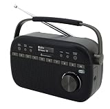 Soundmaster DAB270SW tragbares DAB+ und UKW-RDS Digitalradio mit Kopfhörerbuchse