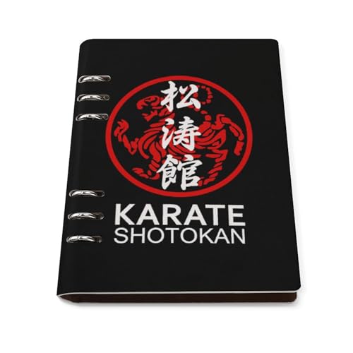 ノート 松涛館流 空手道 メモ帳 バインダーノート A5 6穴 90枚 てちょう ハードカバー メモ ンダー A5サイズ 横罫線 ??本 文房具 オフィス用品 ルーズリーフ 学生 キャンパス おしゃれ プレゼント 贈り物