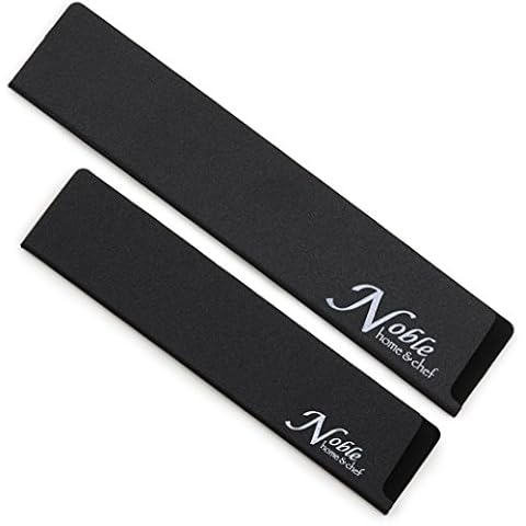 Noble Home & Chef 2-Piece Universal Knife Guards (8.5” and 10.5") are Felt Lined, More Durable, Non-BPA, Gentle on Blades, and Long-Lasting Knives Covers Are Non-Toxic and Abrasion Resistant! Cover