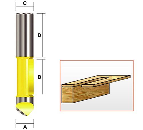 Kempston 154421 Panel Pilot Bit, 1/2-Inch Shank, 1/2-Inch Cutting Diameter by 1-3/16-Inch Cutting Length