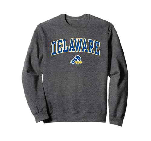 Delaware Fightin' Blue Hens Arch Over Dark Heather Sweatshirt