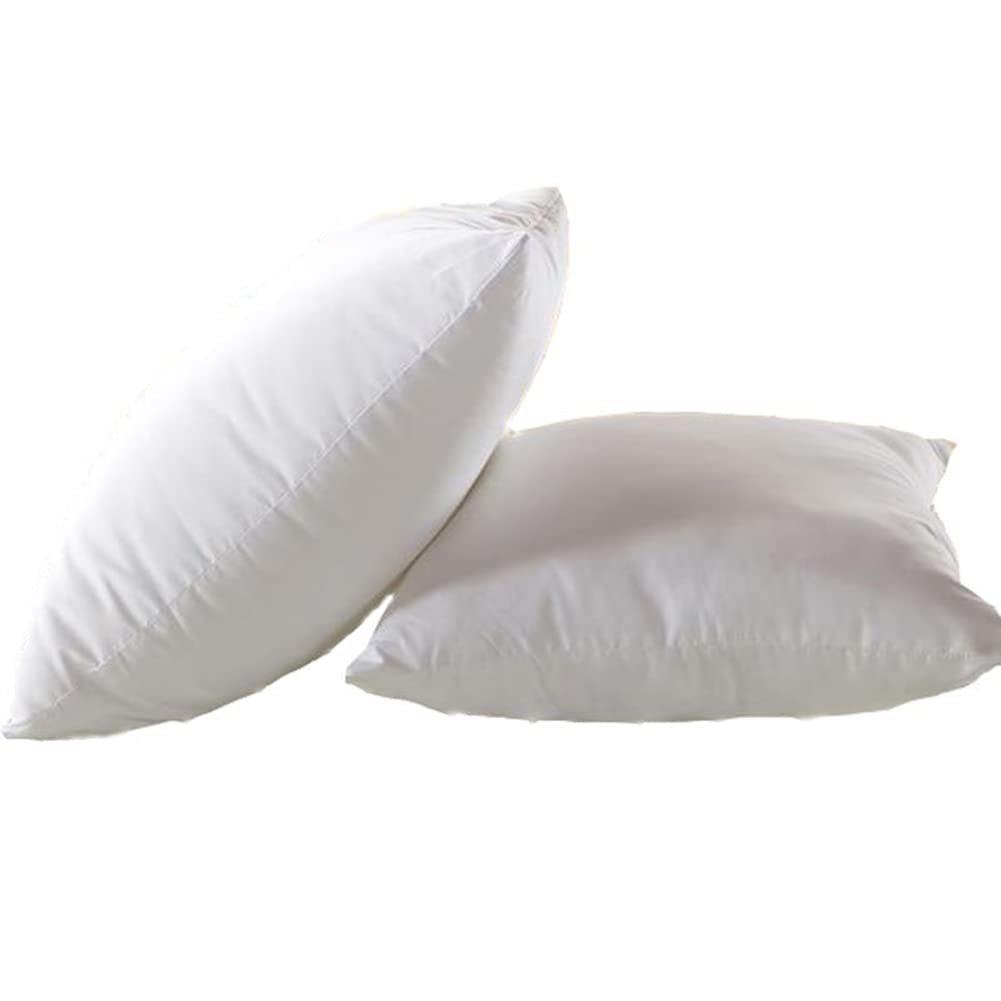 Cojín interior de relleno hipoalergénico, relleno de almohada cuadrado para sofá/sofá, comodidad de núcleo de almohada de rebote de la espalda, relleno de fibra hueca de color blanco