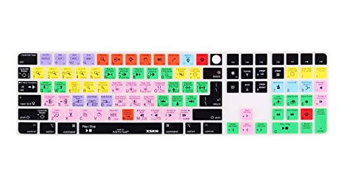 Xskn Avid Pro Tools Shortcut Keyboard Cover Skin For 2021 Released Apple Imac M1 24" Magic Keyboard With Touch Id And Numeric Keypad A2520 Keyboard - Eu&Us Layout (Not Suite Others Model) #TOP25