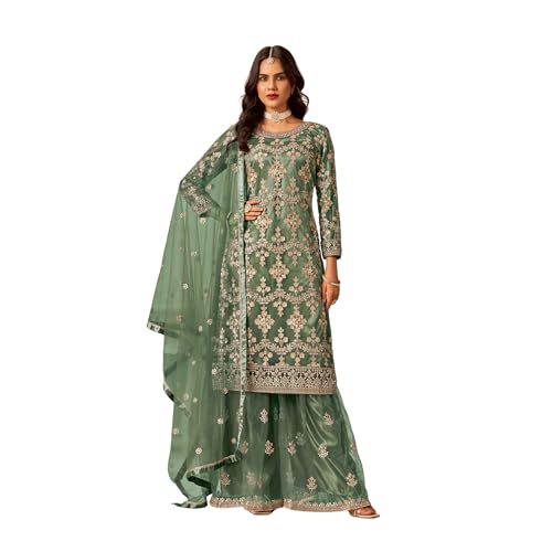 Sharara suit de mariage tenue indienne brodée salwar kameez chic