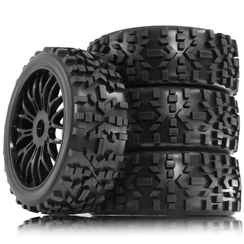 RC�J�[�̃^�C���ƃz�C�[�� Compatible With Arrma For HSP For Redcat For Kyosho For Exceed For Traxxas For HPI For XTR 1/8 RC�J�[�p�S���^�C�� �v���X�`�b�N�z�C