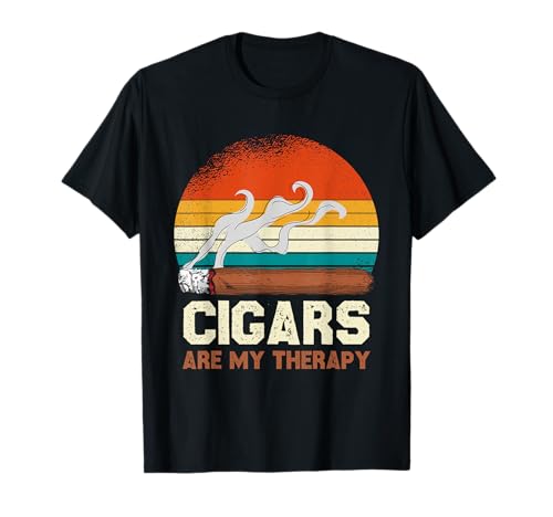 Gráfico retro Los cigarros son mi terapia Camiseta