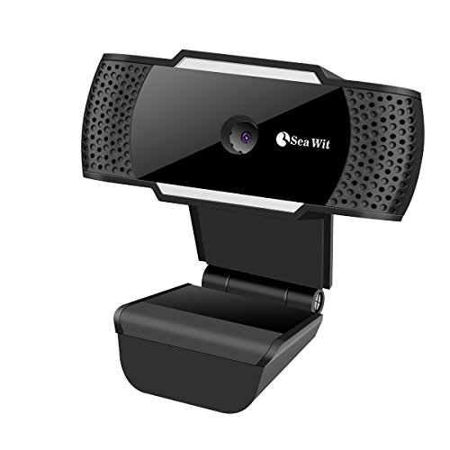 Sea Wit Webcam,USB 2.0 PC Web Camera with Built-in Microphone for Video Calling,Support Skype,Facebook etc - Black
