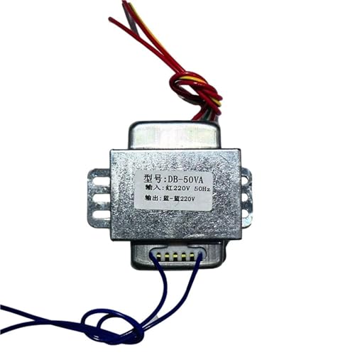 Transformateur d'isolement 220V 1:1 de 50VA pour sécurité électrique