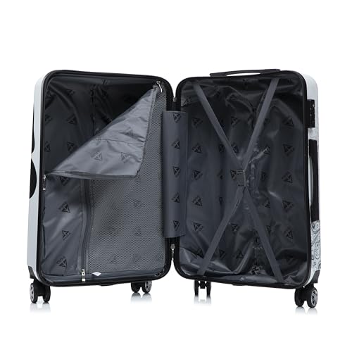 Image of InUSA Butterfly Print 20-Inch Carry-On Hardside Spinner Luggage Travel