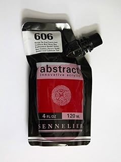 Sennelier Abstract Innovative Acrylic Artist Paint Pouch 120ml (606 Cadmium Red Deep Hue)