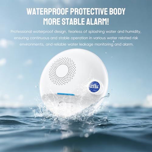 PILSAMAS Wireless Water Leak Detector - Works Standalone or with Smart Hub, Loud Siren Water Leak Sensor and Drip Alarm, IP67 Waterproof, for Home, Basement, Bathroom, Under Sink, Laundry - Thumbnail 6