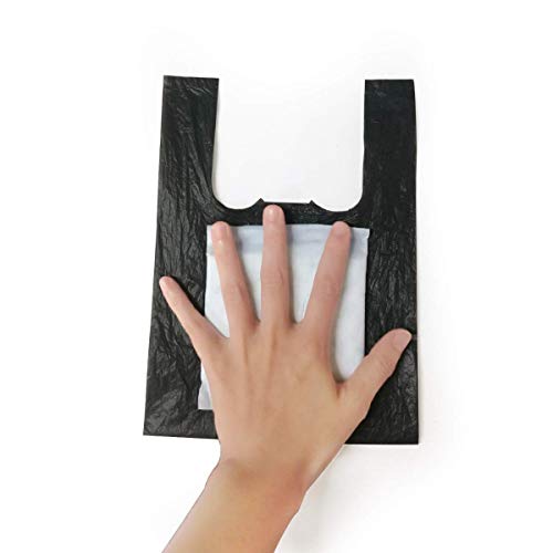 Sanitary Napkin Disposal Bags 400pcs Women Personal Disposal Bags Sanitary Waste Bags With Handles for Feminine Products Sanitary Napkin Storage Bag (Black) - Thumbnail 2