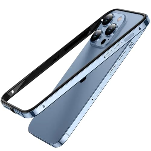 Coque aluminium iPhone 15 Plus bleu ciel anti-rayure et protection dos