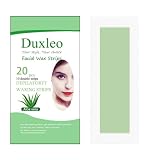 Facial Wax Strips - Hypoallergenic All Skin Types -Duxleo Hair Removal For Women - At Home Waxing Ki