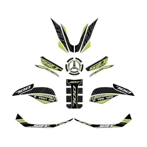Tapis carburant moto autocollant décoratif de protection réservoir QJMOTOR SRT 700X résine