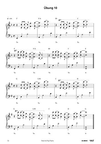 Rock & Pop Piano inkl.CD: Klavier-Improvisation leicht gemacht - für Anfänger & Fortgeschrittene (in