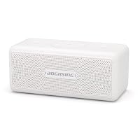 BOGASING M5 Bluetooth Speaker, 40W Portable Wireless Speakers with Immersive Stereo Sound & Punchy Bass, 30H Playtime, IPX7 Waterproof Bluetooth 5.3, EQ TF-Card, AUX, USB Stick for Outdoor (White)