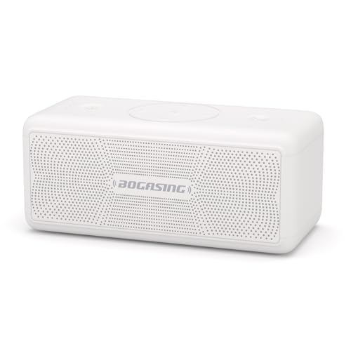 BOGASING Enceinte Puissante M5, 40W Surround Stéréo, Basses Profondes Haut Parleur, Autonomie 30 h, Bluetooth 5.3, Étanche IPX7, EQ, AUX, TF Carte, USB,...