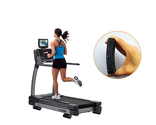 SCSpecial Treadmill Mat 4 Pieces Exercise Equipment Mats Shock Absorbing Rubber Treadmill Pads for Carpet or Floor Protection - Image 5