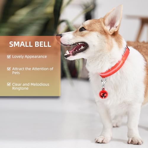 Foyods 9PCS Bell for Dog Cat Collar, Color Cat Bells Dog Bell for Collar & Pet Bell Dog Collar Charm Bells with Key Rings, Small Cat Bell Collar & Dog Collar with Bell Pet Small Bells with Clasps - Thumbnail 4