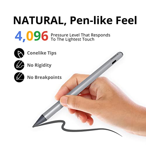 Image of Penoval USI2.0 Stylus Pen for Chromebooks - 4096 Levels Pressure for Lenovo, ASUS, HP Chrome Devices & Google Pixel Tablet | 4096 levels pressure, high precision smooth writing, active digital pencil for touchscreen laptop device, quick response
