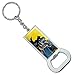 GRAPHICS & MORE Batman Character Keychain Rectangle Chrome Plated Metal Bottle Cap Opener