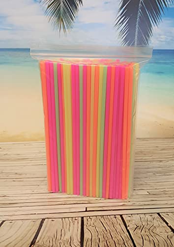 Pack Of 150 Neon Giant 12" Drinking / Smoothie Straw, Perfect For Tall Cups And Tumblers #TOP3