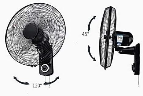 Wall Mounted Industrial Fan, 3-Speed Adjustable Airflow, Quiet Operation, 120° Rotation & 45° Tilt, Suitable for Factory, Commercial, Warehouse, and Farm Use