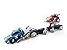 Hape Race Car Transporter | Six-Piece Wooden Toy Train Car Transport Set for Kids