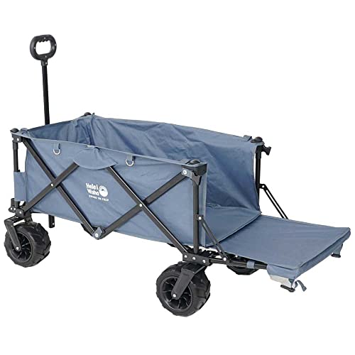 Hele i Waho キャリーワゴン 軽量 アウトドア 耐荷重 120kg アウトドアワゴン TaupeBlue