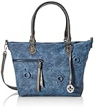 Rieker Damen Handtasche Rieker Damen Handtasche H1335, Blau (Pazifik/Smoke), 260x105x370 cm