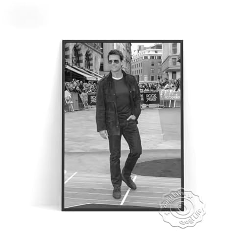 Poster Tom Cruise en toile 50x70cm pour déco de salon moderne