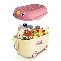 Froppi Toy Box | Toy Storage with Lid | Kids Storage on Wheels