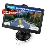 Dislind GPS Navigator 7 Inch Touchscreen, 2024 US/CA/MX Offline Maps, Lifetime Free Update, Voice Guidance, Speed Cam Warning, Vehicle/RV/Truck GPS