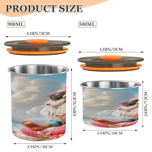 Recipiente hermético para café de acero inoxidable 30oz miniatura 2
