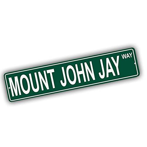 Brotherhood Aluminum Street Sign for Mount John Jay - Alaska Man Cave Decor