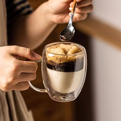 Set de 2 Mugs de Vidrio Térmico de 12 Onzas con Asa miniatura 5
