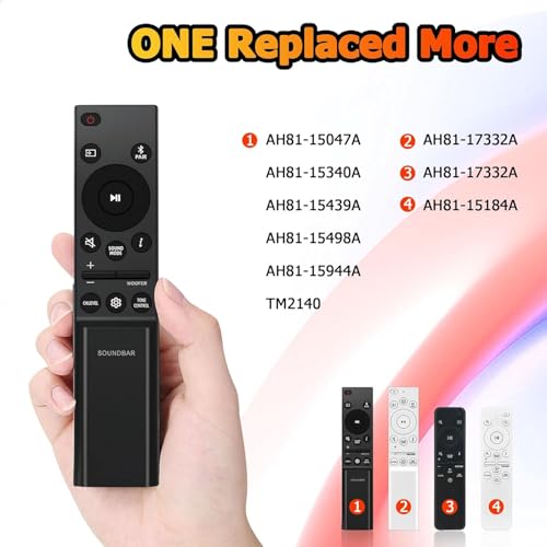 Image of K2 Remotes Compatible for Samsung Soundbar Controller - AH81-15498A / AH81-15047A Replacement | Works with HW-B550, B530, B450, B650, Q601 & More | Exact Match Required