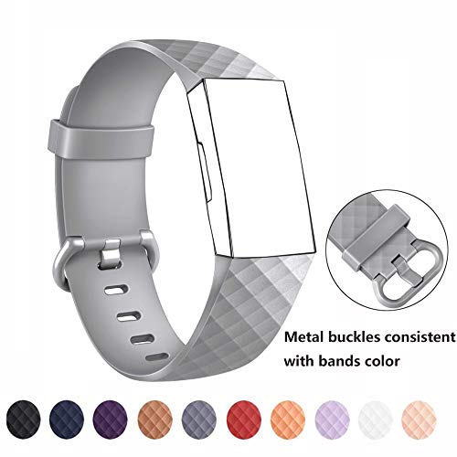 Bandanas de substituição DB compatíveis para Fitbit Charge 3 e Charge 3 SE, pulseira esportiva ajust