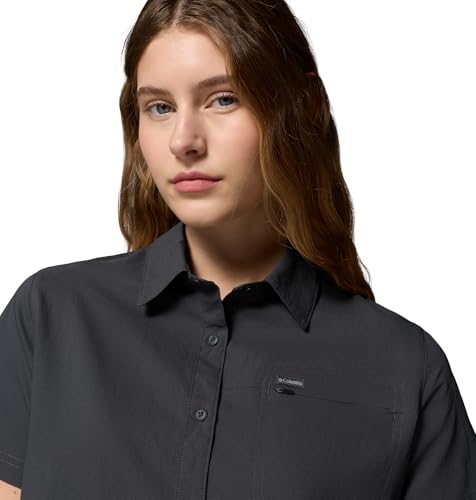 Columbia Women's Silver Ridge Utility II Short Sleeve Shirt, Shark, Small - image 3