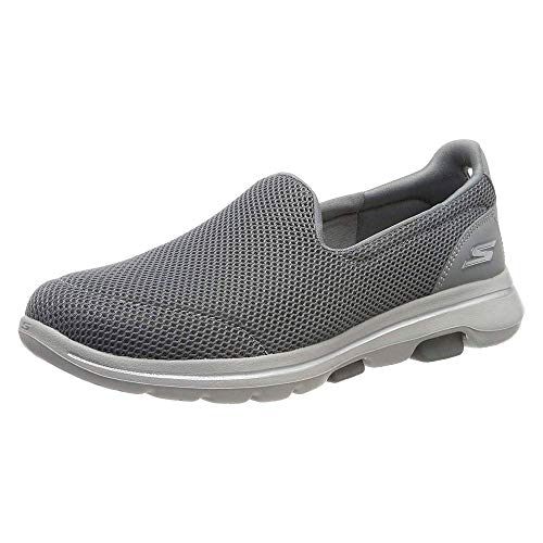 Skechers Go Walk 19, Tênis Slip-On, Feminino, Cinza (Grey/White), 39