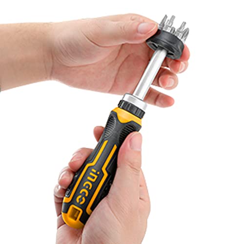 Image of INGCO AKISD0808 8 Pcs ratchet screwdriver set AKISD0808 (1 Set)