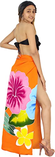 LA LEELA Women's Sarong Wrap Swimwear Cover up Wraps4