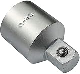 Adaptador de reducción - cuadrado - resistente a la corrosión. Larga vida útil: un adaptador muy fuerte, robusta y potente. Ideal para trabajos mecánicos - para unir elementos metálicos