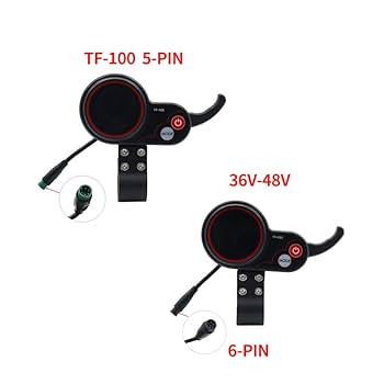 Electric Scooter LCD Display and Thumb Throttle, 5 Pin 36v