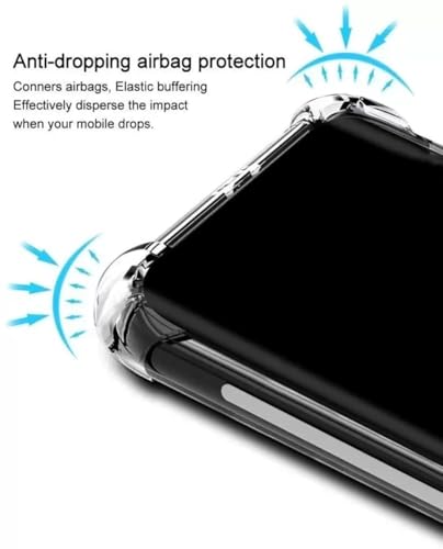 Image of Lustree Compatible with vivo V17 Back Cover| Clear + TPU Case with 4 Corner Air Cushion Protection & Camera Protection | Slim& Stylus Cover for vivo V17