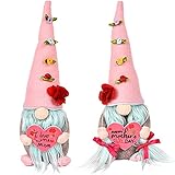 【Ideales Muttertagsgeschenk】Wichtel ist ideal für die Verbreitung von Muttertagsgeist, die viel Glück bietet. Ist perfekt für das Muttertagsgeschenk an Familie und Freunde oder jemanden, der Gnome sammelt, sie werden diese Jungs lieben!